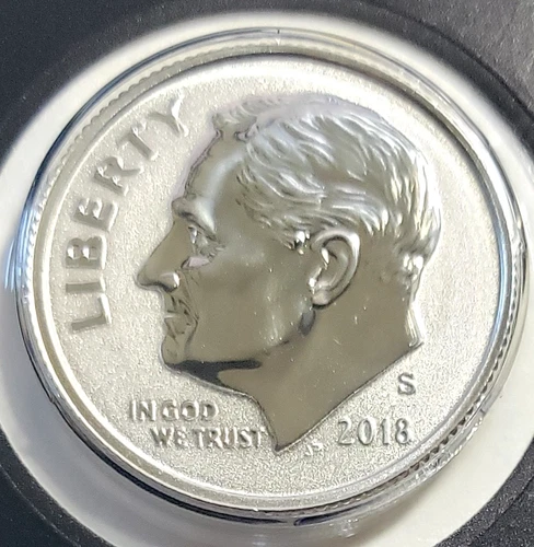 2018-S Gem Reverse Proof Silver Roosevelt Dime