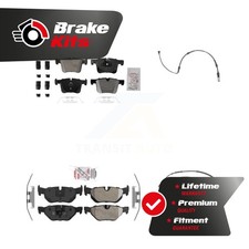 Front Rear Ceramic Disc Brake Pads & Wear Sensor Kit For 2012-2012 BMW 320i 2.0L