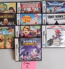 Authentic Nintendo DS Game Cases Only Lot Of 10 Empty Cases Some With Manual OEM