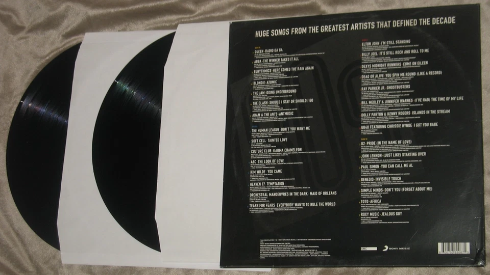 80s Compilation Vinyl Record Various Artists 2019 Sony Music U2 Queen Abba Toto - Image 2 of 4