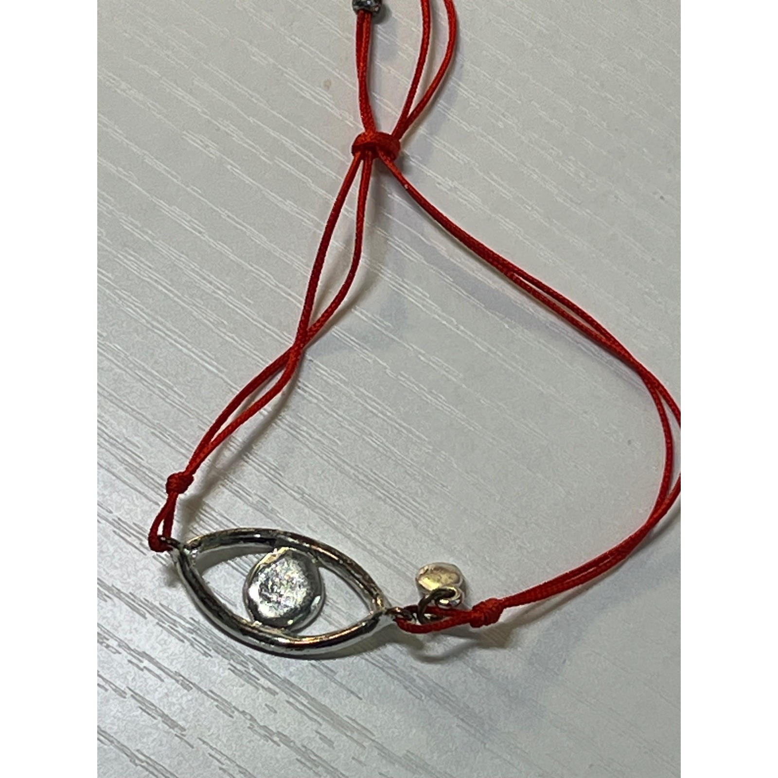 Red String Evil Eye Charm Bracelet Rhinestone Adj… - image 4
