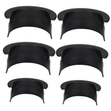 6Pcs Black Plastic Billiard Table Pocket Liners 4 Corner 2 Side Replacement