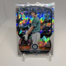 2022 Bowman Chrome Sapphire Cole Young BCP-9 Seattle Mariners Baseball Card
