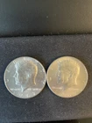 Kennedy Half Dollars 1967 Good Condition 40% Silver Lot of Two Coins