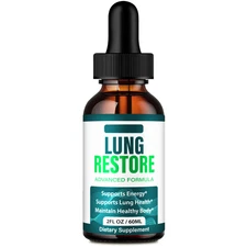 Lung Restore Drops, Official LungRestore Supplement Droppers (1 Pack)