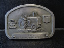 Oliver 99 Tractor Belt Buckle 1993 Prairie Village Steam Threshers Jamboree Spec
