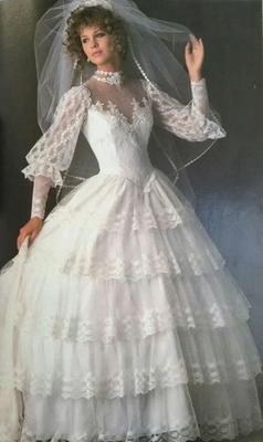#ad Princess Wedding Dresses Long Sleeve Puffy Lace up Applique Bride High Collar $145.61