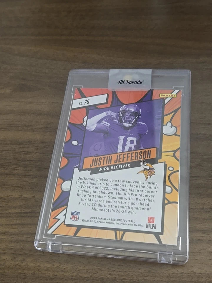 2023 Panini Absolute - Explosive Justin Jefferson #29 Vikings - Image 2 of 2