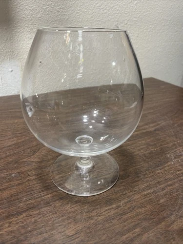 Large Steuben Hand Blown Crystal Clear Glass Brandy Snifter 6.5"