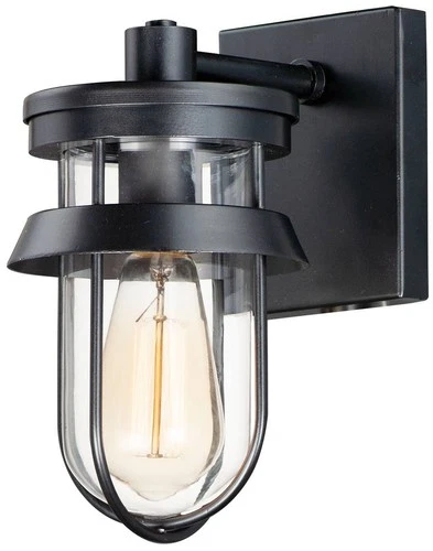 Maxim Breakwater 10" High Black Outdoor Wall Light - Picture 2 of 4