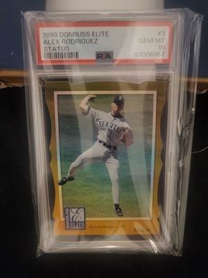 1998 Donruss Elite Status Alex Rodriguez #9 of 100 PSA 10 *RARE*