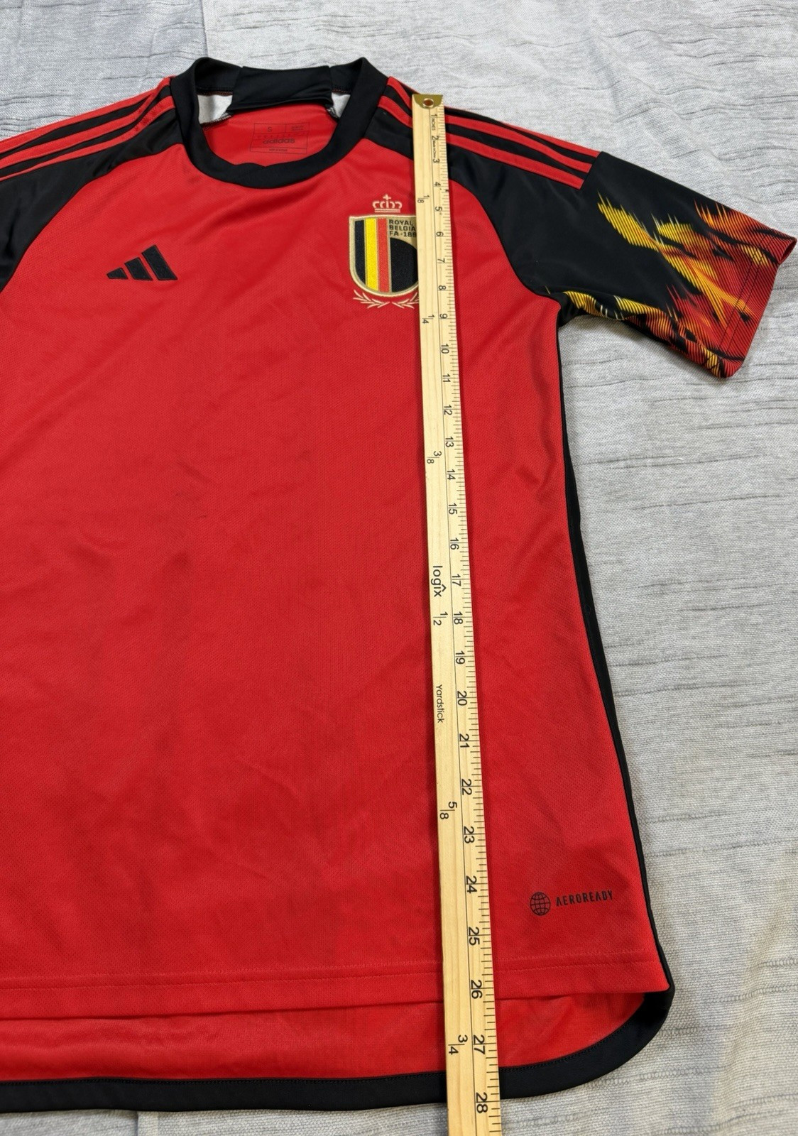 Adidas Belgium 2022 World Cup Home Jersey Men's Size SMALL Soccer Football thumbnail 14