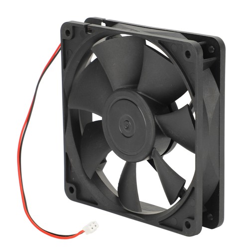 12V Axial Exhaust Fan Low Noise 2600RPM Dual Ball Bearing Fan 92.1CFM 4.72in For - Photo 2/12