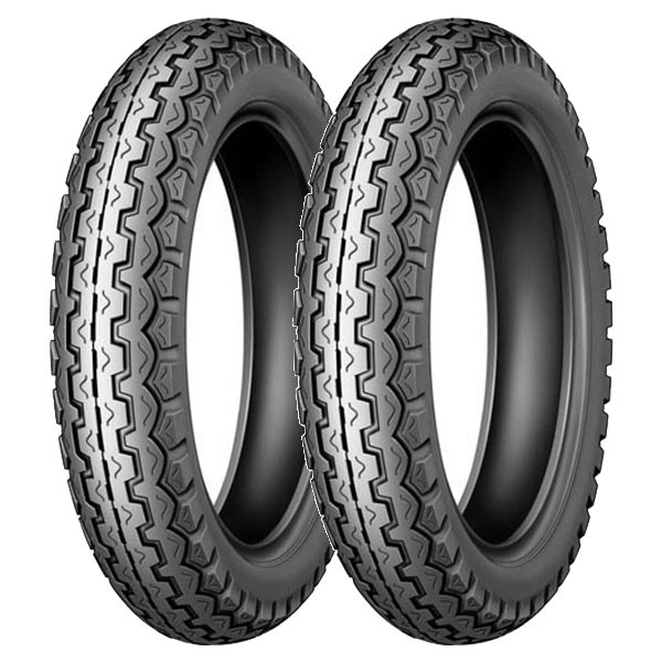 TYRE PAIR DUNLOP 3.00-18 47S + 4.60-16 59S K82