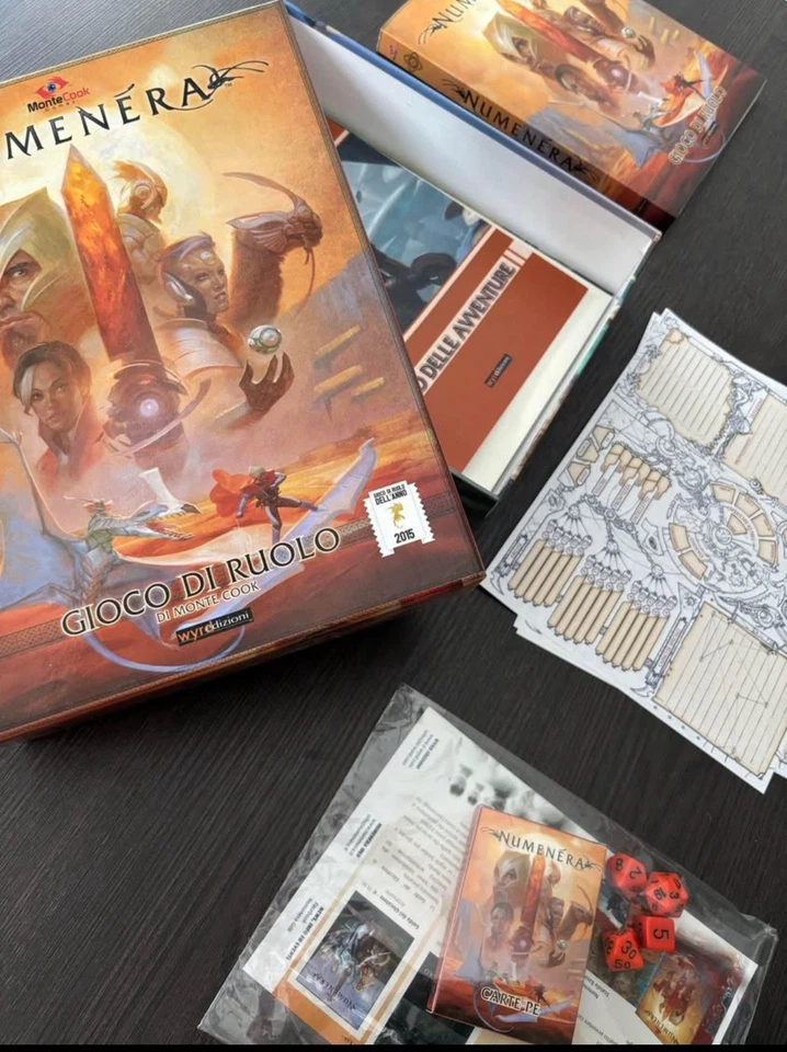 Numenera Box Manuale Gioco Ruolo + Mappa + Accessori - Immagine 2 di 3