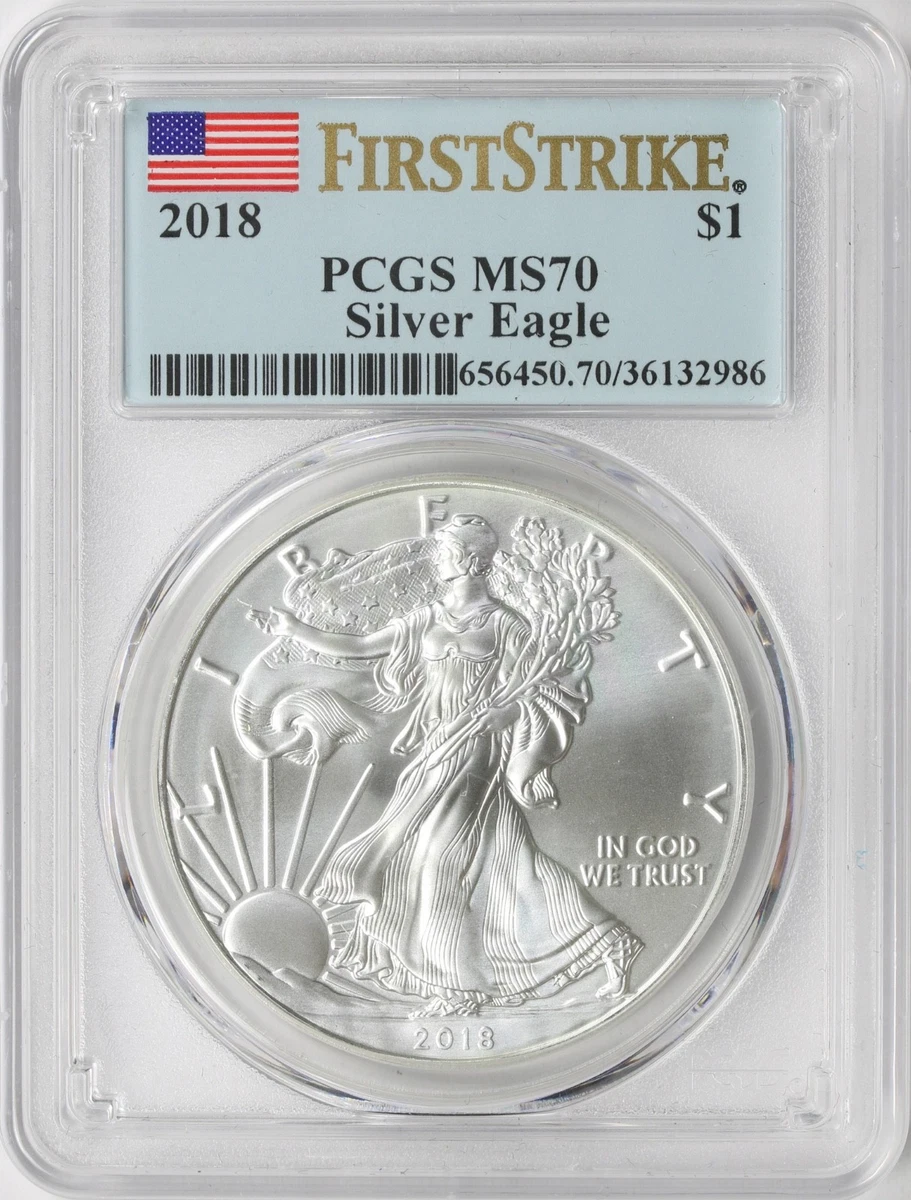 American Eagle MS 70 Graded 2018 Silver Bullion Coins for sale | eBay