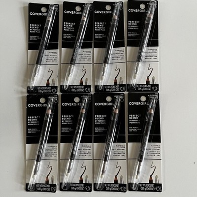 (8)  CoverGirl Perfect Blend Waterproof Eye Liner Pencil #110-Black Brown SEALED