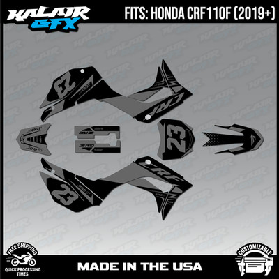 Graphics Kit for HONDA CRF110F CRF110 (2019-2024) Evader-Smoke