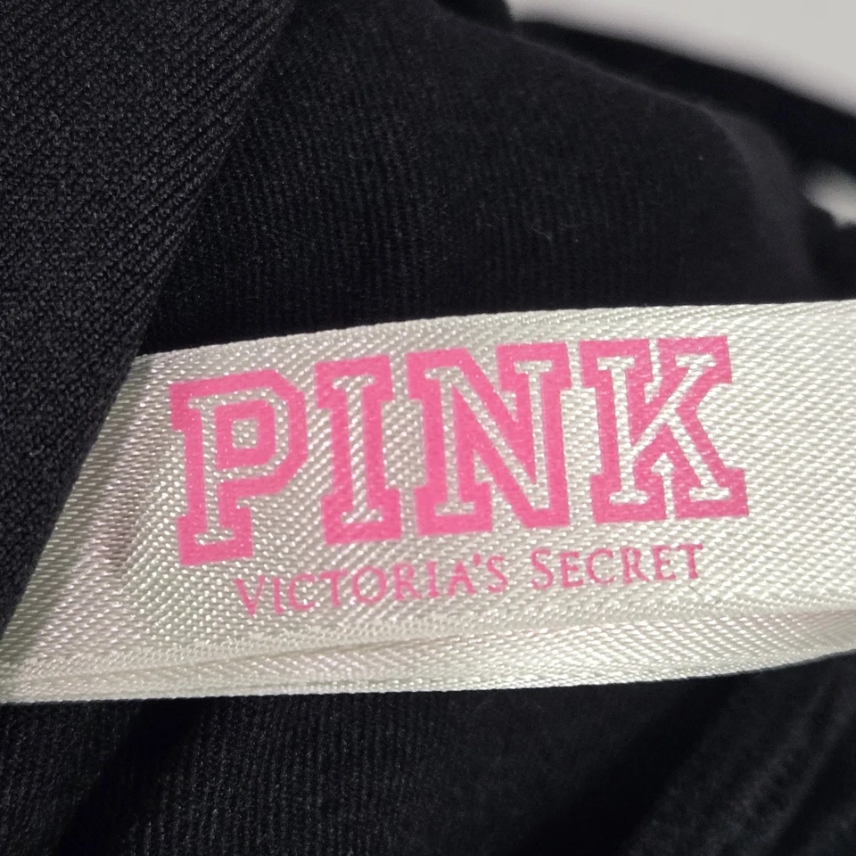 PINK Victoria's Secret Women Bra Large Black Bralette Wireless Cool Comfy - Image 3 of 4