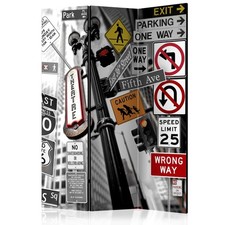 Paravent 3 Volets "New York Signs" 135x172cm