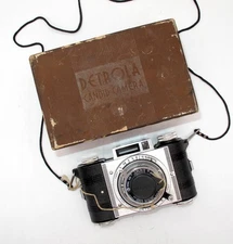 *IN BOX* CLEAN DETROLA KW BAKELITE 127 CAMERA W/WOLLENSAK 2" f/3.5-CAP-WORKING