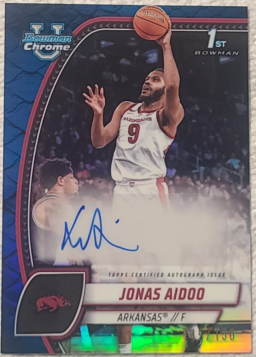 2024-25 Bowman Chrome Jonas Aidoo Prospect Autograph Card #32