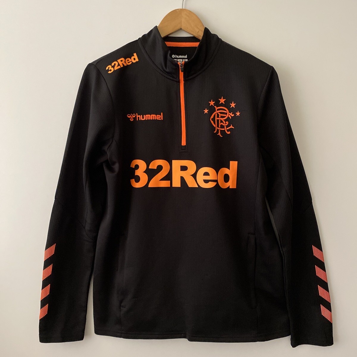 Training Vest Rangers Black Training Top Hummel Glasgow Rangers