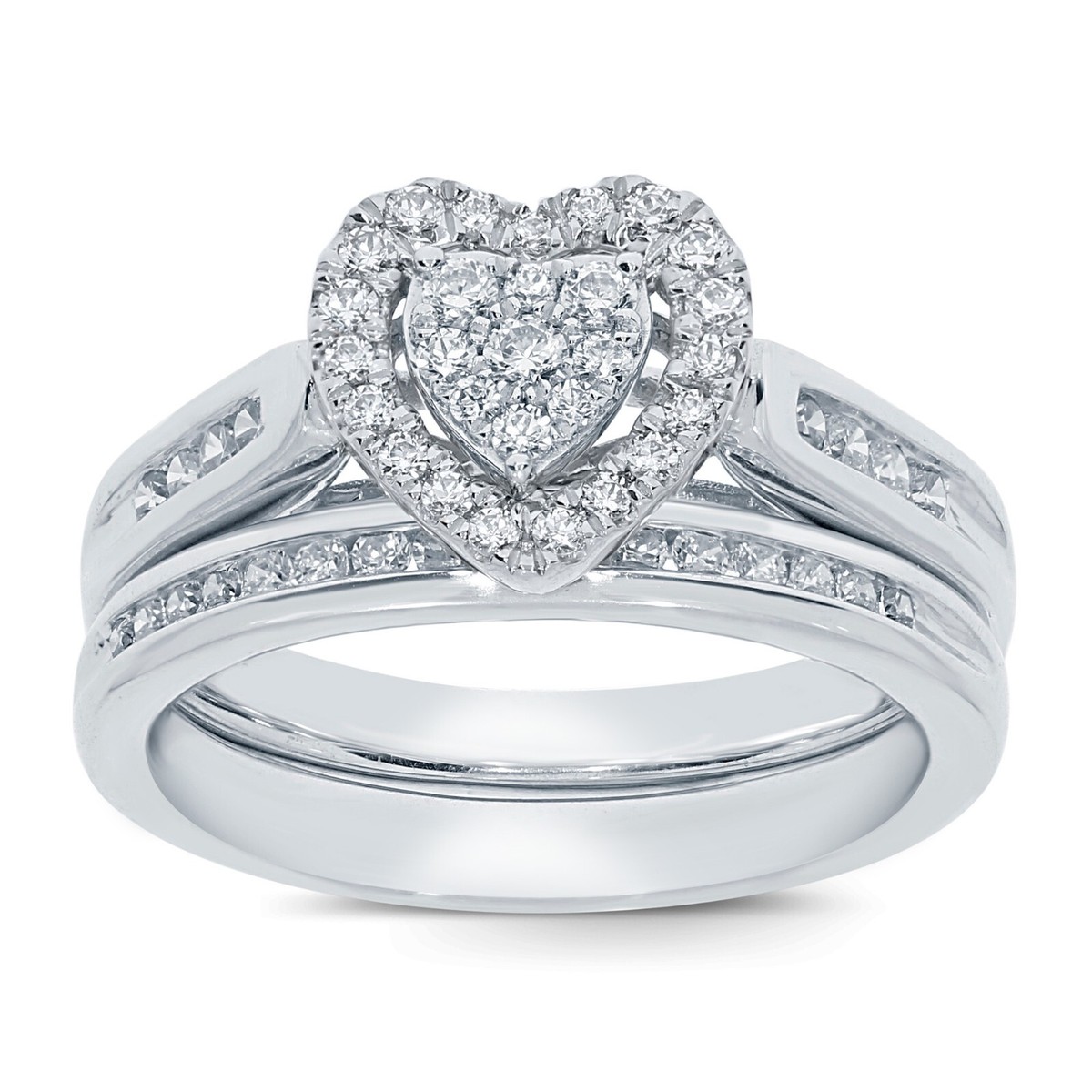 White Bride Diamante Heart Specs White Bride Diamante Heart Specs