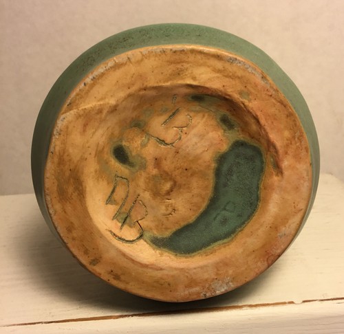 Vintage 6.75” Signed AB Naked Men Women ART POTTERY VASE Mid Century Modern Art - Picture 7 of 12