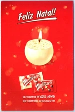 Postcard - Merry Christmas! The Lightest Way To Eat Chocolate - Maltesers