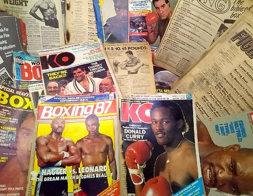 42 Vintage Boxing Magazines Mike Tyson and Others 1977- 1988