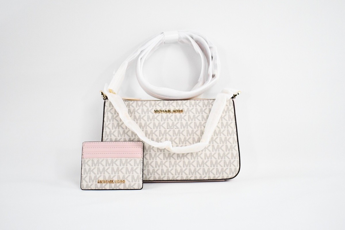 Michael kors Jet set Item MK Logo Pouch Crossbody Card Case Set