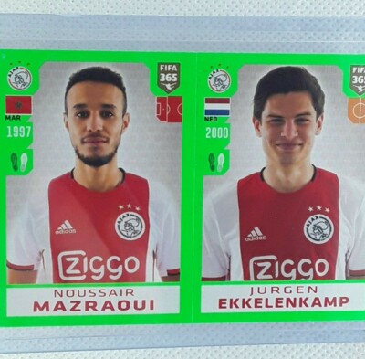 Mazraoui Ekkelenkamp 2020 Panini FIFA Golden World Of Football #272 AFC Ajax