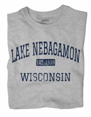 Lake Nebagamon Wisconsin WI T-Shirt EST