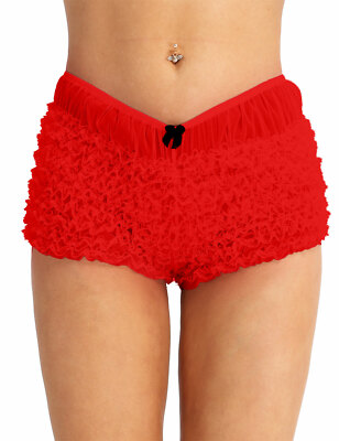 DE iEFiEL Damen Schlüpfer Kurz Schlafhose mit Rüschen Yoga Sicherheits Shorts