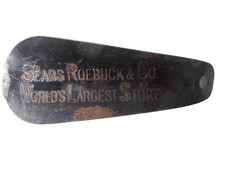 Vintage Advertising Sears  Roebuck Company Worlds Largest Store Metal Shoe Horn