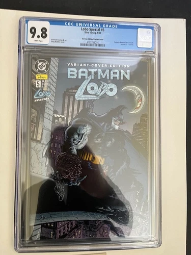 9.8 CGC BATMAN LOBO ELSEWORLDS # 5 FOREIGN GERMAN EURO VARIANT DEADLY SERIOUS