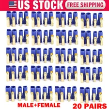20-Pairs For EC5 Device Connector Plugs For RC Car Plane Helicopter Battery Lipo