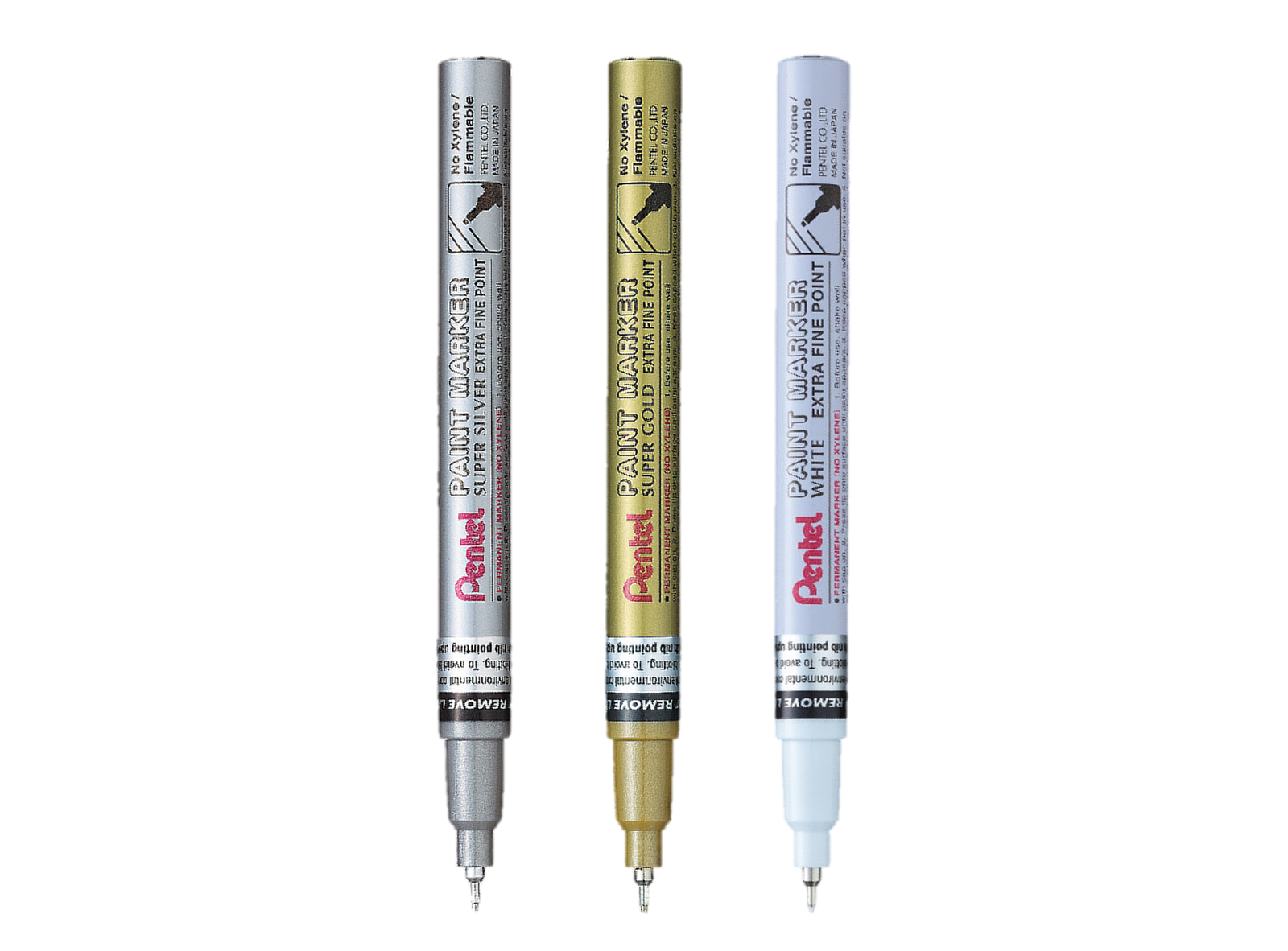 Pentel Permanent Paint Marker Pen Extra Fine Bullet Tip MFP10 Gold eBay