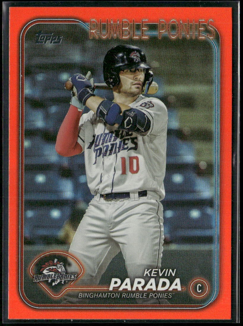 2024 TOPPS PRO DEBUT KEVIN PARADA ORANGE FOIL #PD-96 BINGHAMTON! #03/25!
