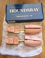 HOUNDSBAY Men’s XL Premium Cedar Shoe Trees Adjustable Split Toe Extra Large NEW