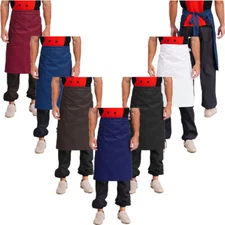Unisex Men Women Accessories Canteen Aprons With Pocket Work Wear Service Chef
