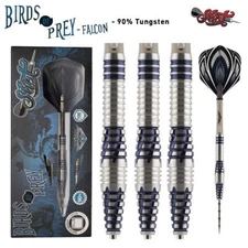 Shot Birds of Prey Falcon Steel Tip Dart Set-90% Tungsten Barrels-23gm