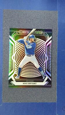 2021 Panini Chronicles KRIS BRYANT Obsidian Silver #42 Chicago