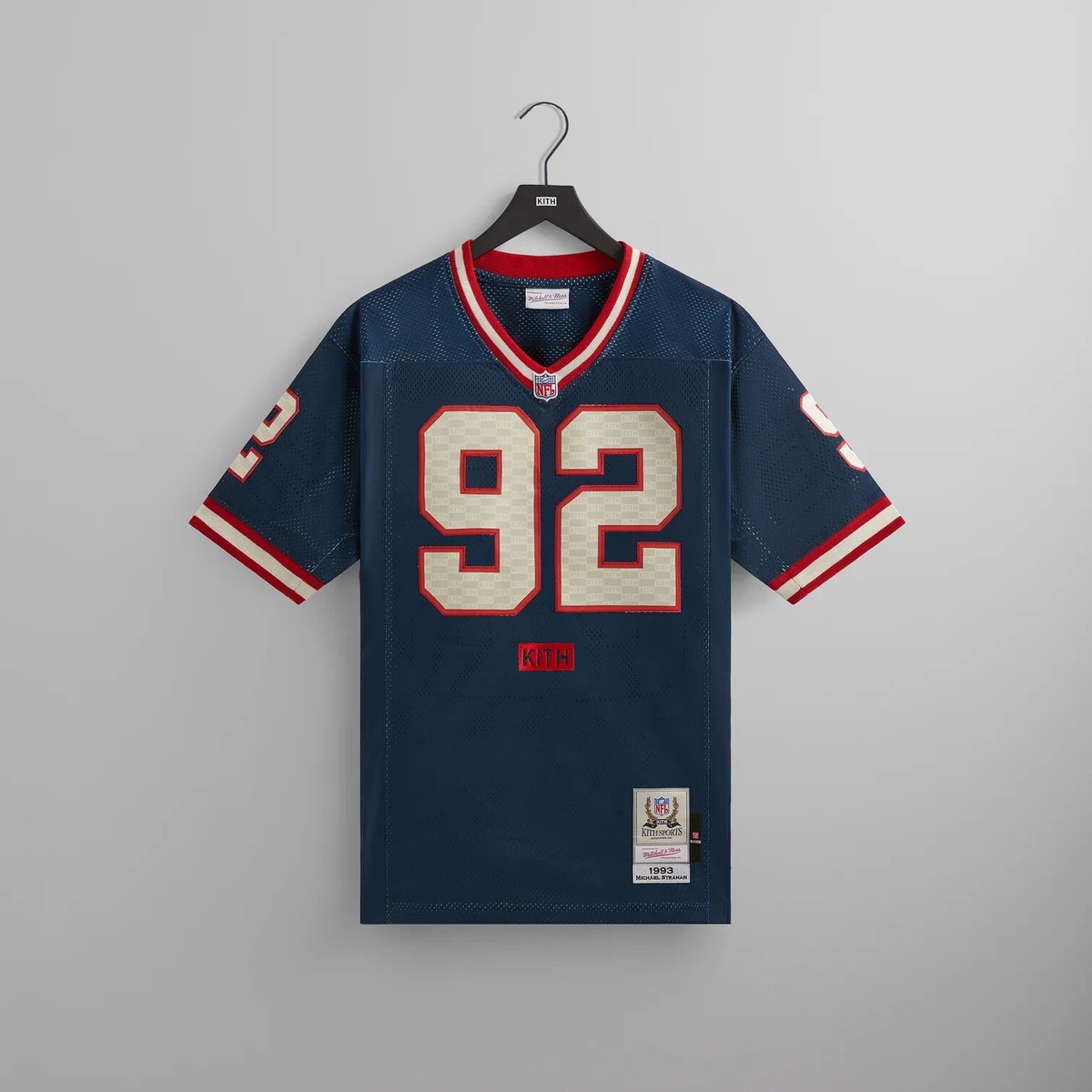 KITH X MITCHELL & NESS FOR THE NFL: MICHAEL STRAHAN JERSEY KITH X MITCHELL & NESS FOR THE NFL: MICHAEL STRAHAN JERSEY