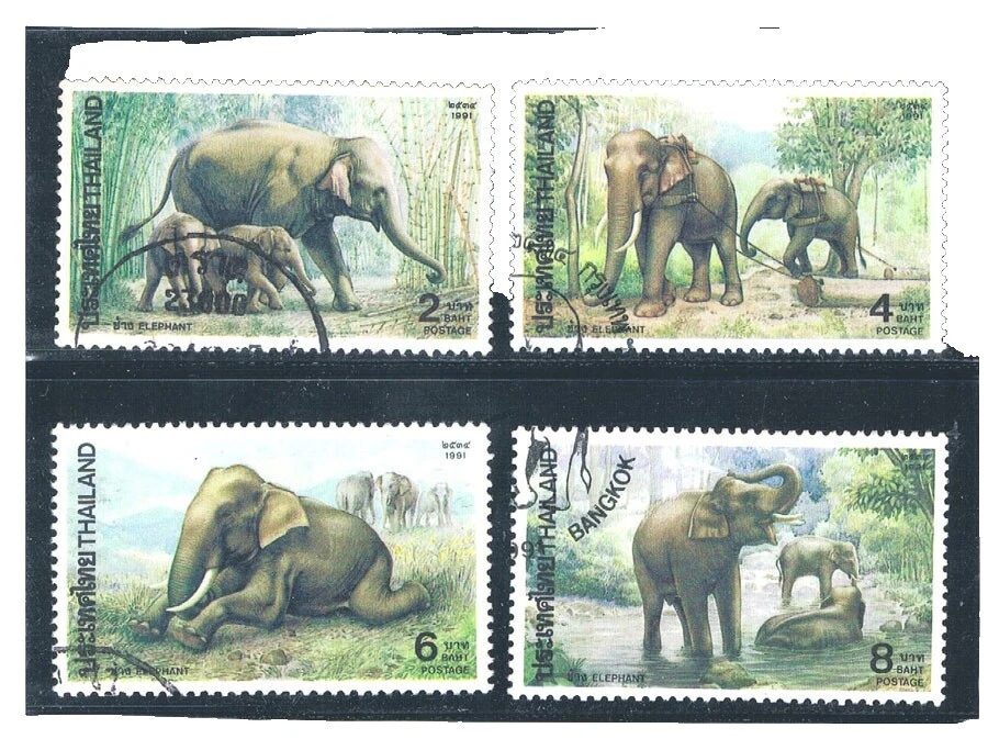 完好未铰边/全新邮票大象泰国邮票
