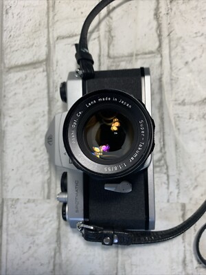 [完動品]PENTAX SPOTMATIC+super-takumar 55mm Almost Mint* Pentax SP Spotmatic Camera Super Takumar 55mm F/1.8