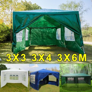 3m 6m Heavy Duty Gazebo Marquee Party Wedding Tent Carport Shelter