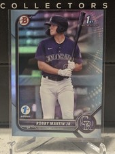 2022 Bowman 1st Edition ROBBY MARTIN jr prospect Sky Blue FOIL parallel rookie