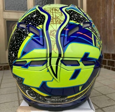 AGV GP-TECH FIVE CONTINENTS Full Face Helmet M Size Valentino